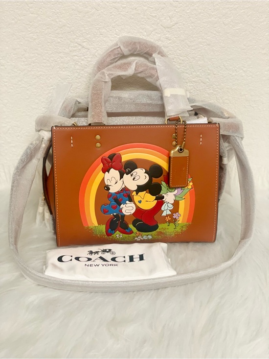 Coach Handbags - NWT Coach Disney X Coach Rogue Bag 25With Mickey Mouse And Minnie Mouse